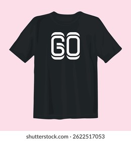 Stylish black t-shirt design featuring bold graphics, perfect for casual wear, street style, and comfort.