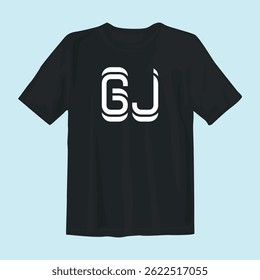 Stylish black t-shirt design featuring bold graphics, perfect for casual wear, street style, and comfort.