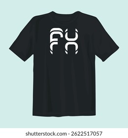 Stylish black t-shirt design featuring bold graphics, perfect for casual wear, street style, and comfort.
