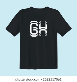 Stylish black t-shirt design featuring bold graphics, perfect for casual wear, street style, and comfort.