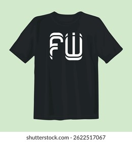 Stylish black t-shirt design featuring bold graphics, perfect for casual wear, street style, and comfort.