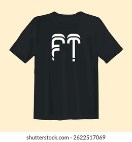 Stylish black t-shirt design featuring bold graphics, perfect for casual wear, street style, and comfort.