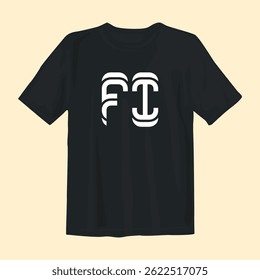 Stylish black t-shirt design featuring bold graphics, perfect for casual wear, street style, and comfort.
