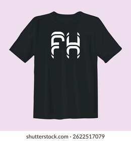 Stylish black t-shirt design featuring bold graphics, perfect for casual wear, street style, and comfort.