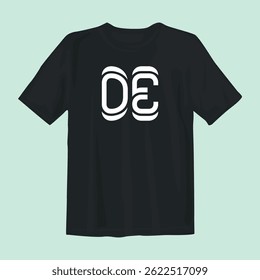 Stylish black t-shirt design featuring bold graphics, perfect for casual wear, street style, and comfort.
