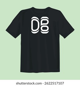 Stylish black t-shirt design featuring bold graphics, perfect for casual wear, street style, and comfort.