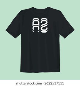 Stylish black t-shirt design featuring bold graphics, perfect for casual wear, street style, and comfort.