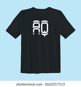 Stylish black t-shirt design featuring bold graphics, perfect for casual wear, street style, and comfort.