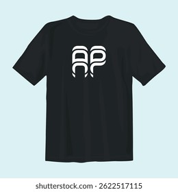 Stylish black t-shirt design featuring bold graphics, perfect for casual wear, street style, and comfort.