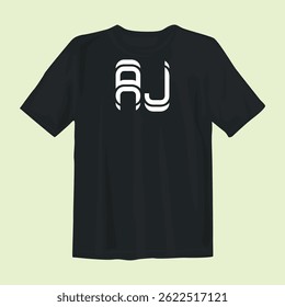Stylish black t-shirt design featuring bold graphics, perfect for casual wear, street style, and comfort.