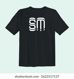 Stylish black t-shirt design featuring bold graphics, perfect for casual wear, street style, and comfort.