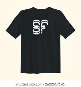 Stylish black t-shirt design featuring bold graphics, perfect for casual wear, street style, and comfort.