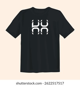 Stylish black t-shirt design featuring bold graphics, perfect for casual wear, street style, and comfort.