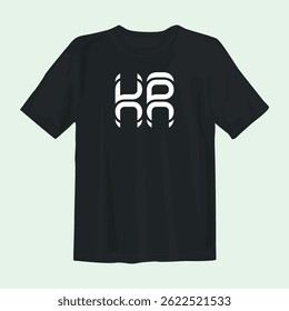 Stylish black t-shirt design featuring bold, modern graphics. Perfect for casual wear, street fashion, or custom apparel branding.