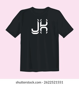 Stylish black t-shirt design featuring bold, modern graphics. Perfect for casual wear, street fashion, or custom apparel branding.