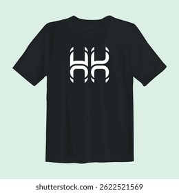 Stylish black t-shirt design featuring bold, modern graphics. Perfect for casual wear, street fashion, or custom apparel branding.