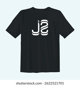Stylish black t-shirt design featuring bold, modern graphics. Perfect for casual wear, street fashion, or custom apparel branding.