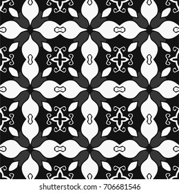 Stylish black and white background pattern