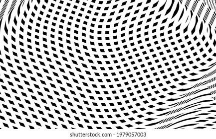 stylish black and white background with patterns rhombuses wallpaper for design