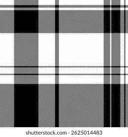 Stylish black and white plaid pattern.  Perfect for textile design, fashion, website backgrounds, or any project needing a classic, sophisticated texture.