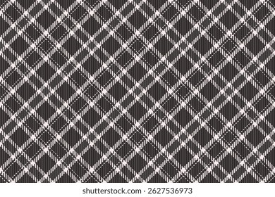 Stylish black and white plaid pattern.  Perfect for textile design, website backgrounds, or fashion projects.  This seamless texture evokes a sense of classic elegance and sophistication.