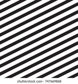 Stylish black and white striped background. Seamless vector pattern