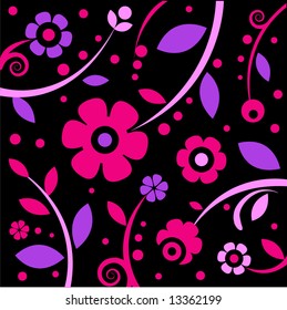 stylish black&pink pattern