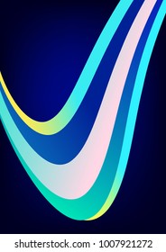 Stylish blue background with elegant wave. 