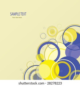 Stylish blue banner. Vector illustration
