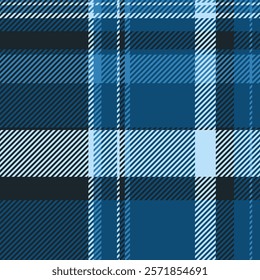 Stylish blue and black plaid pattern.  Perfect for textile design, apparel, or website backgrounds.  The diagonal stripes create a dynamic, modern feel.