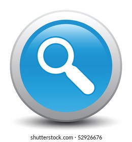 Stylish blue button. Vector illustration, easy to edit and modify.