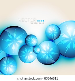 fondo elegante de círculos de color azul