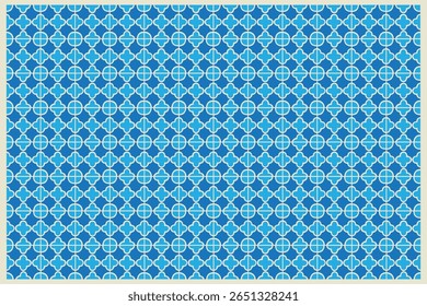 Stylish blue gradient vector pattern for tiles, usable in wall backdrops, flooring textures, or immersive visual settings in professional interior designs.

