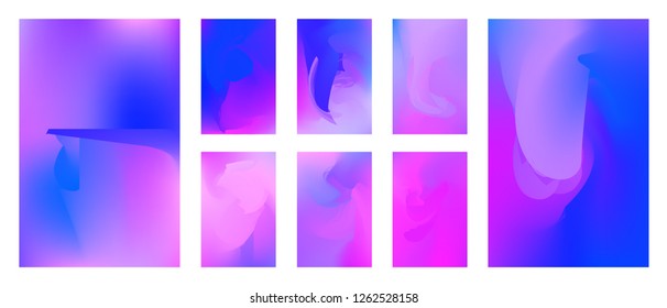 Stylish blue, green and orange soft color gradient background. Modern screen vector design for desktop, mobile app. Soft color abstract gradients for your templates, brochures, greeting cards etc.