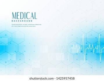 stylish blue medical concept background