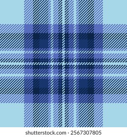 Stylish blue and navy plaid pattern. Perfect for textile design, fashion, apparel, and website backgrounds.  Clean lines and a modern feel. Ideal for projects needing a sophisticated, textured look.