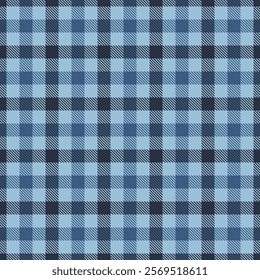 Stylish blue and navy plaid pattern.  Perfect for textile designs, apparel, website backgrounds, or wrapping paper.  Clean, modern, and versatile design. Ideal for fall or winter projects.