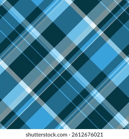 Stylish blue and teal plaid pattern. Perfect for textile design, fashion, websites, and branding projects.  Its clean lines and calming colors evoke a sense of sophistication and order.