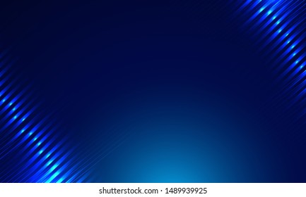 Stylish blue technology lights pattern 