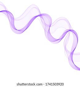 elegante ola azul sobre un fondo blanco. Elemento de diseño
