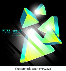 stylish bluish green shape design