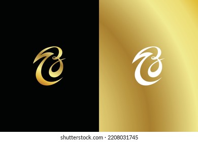 Stylish BN or BN Letter Logo