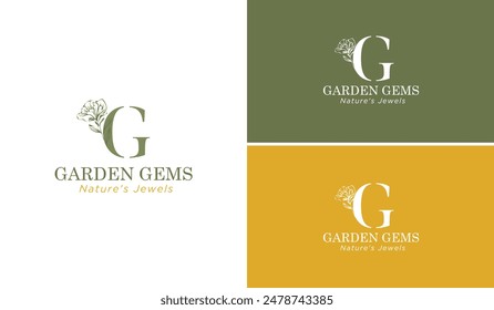 Stilvolles Boho Logo Designs mit botanischen Elementen