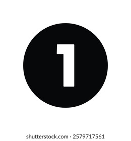 A stylish and bold set of free “Number One” vector icons perfect for highlighting top rankings, first-place achievements, or priority items in apps, websites, and presentations. These icons feature cl