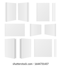 Stylish book mockup vector design illustration isolated on white background