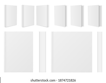 Stylish book mockup vector design illustration isolated on white background
