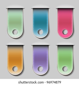 Stylish bookmarks.Vector eps 10