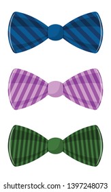 Stylish bow tie vector design illustration isolated on white background