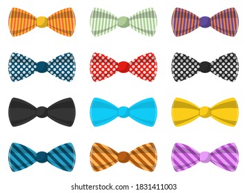 Stylish bow tie vector design illustration isolated on white background