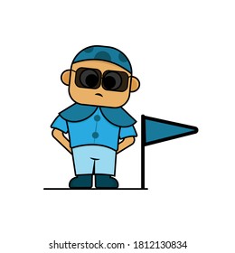 chico elegante con gafas oscuras